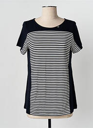 T-shirt stretch manches courtes bleu KALISSON femme