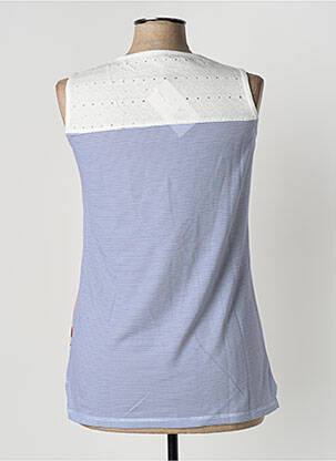 Top stretch sans manche blanc KALISSON femme