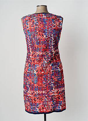 Robe mi-longue sans manche sans manche rouge KALISSON femme