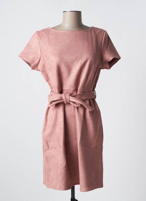 Robe courte rose IKOONE&BIANKA pour femme