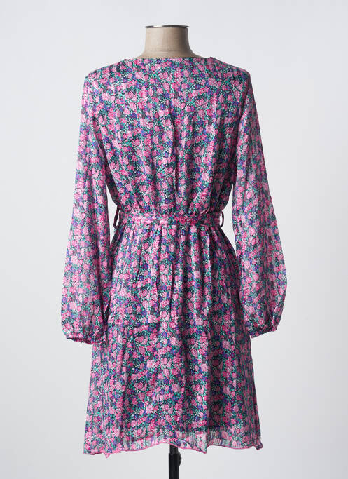 Robe mi-longue violet LILIE ROSE pour femme