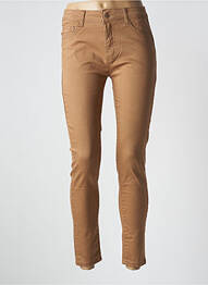 Pantalon 7/8 stretch taille normale beige MILA femme