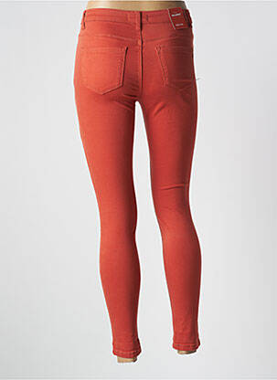Pantalon 7/8 taille haute taille haute orange NINA CARTER femme