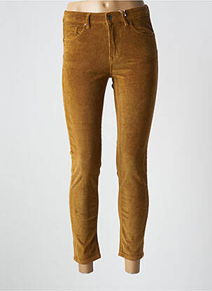 Pantalon 7/8 stretch taille normale marron ONADO femme
