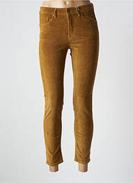 Pantalon 7/8 stretch taille normale marron ONADO femme