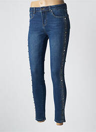 Jeans skinny taille normale taille normale bleu TOXIK3 femme