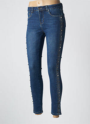 Jeans skinny taille normale taille normale bleu TOXIK3 femme