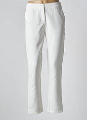 Pantalon slim blanc ACBELLE pour femme seconde vue