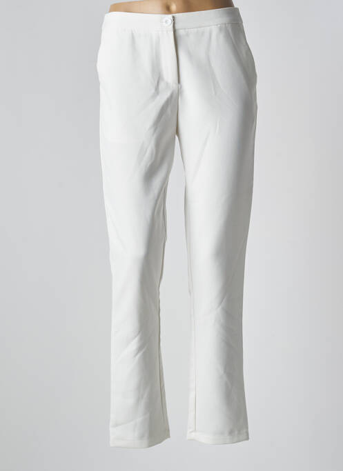 Pantalon slim blanc ACBELLE pour femme