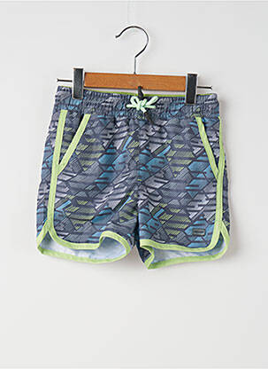 Short coupe droite taille élastique bleu QUAPI garçon