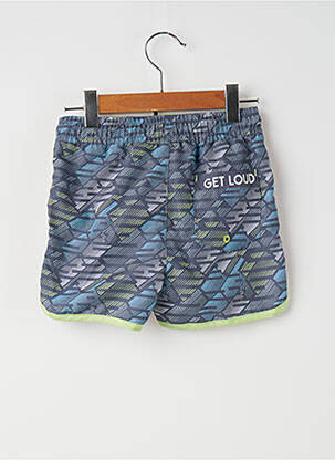 Short coupe droite taille élastique bleu QUAPI garçon