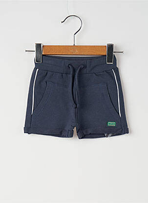 Short poches taille élastique bleu QUAPI garçon