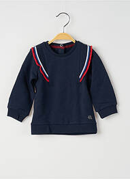 Sweat-shirt manches longues manches longues bleu QUAPI fille