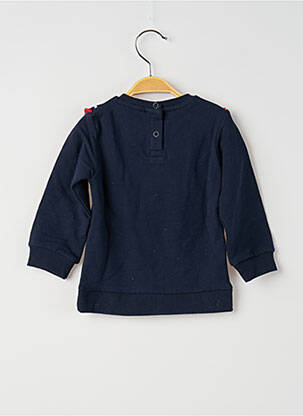 Sweat-shirt manches longues manches longues bleu QUAPI fille