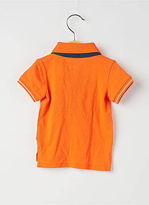 Polo imprimé fantaisie manches courtes orange QUAPI garçon