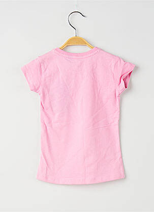 T-shirt coupe cintrée manches courtes rose QUAPI fille