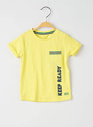 T-shirt coupe droite manches courtes jaune QUAPI garçon