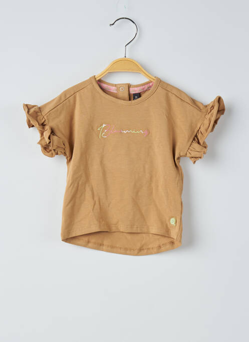 T-shirt marron QUAPI pour fille