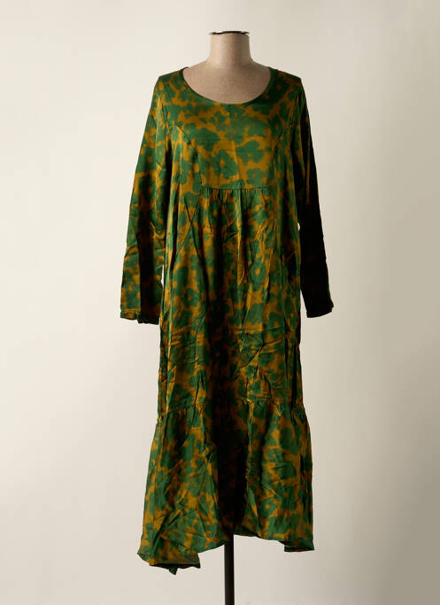 Robe longue vert TEHANA pour femme