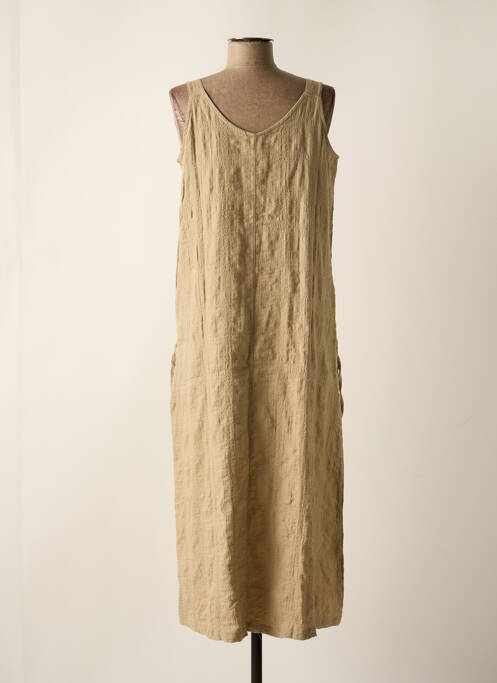 Robe longue beige EFFET MER pour femme
