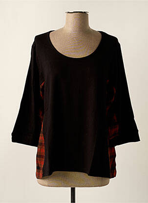 Top stretch manches 3/4 orange TEHANA femme