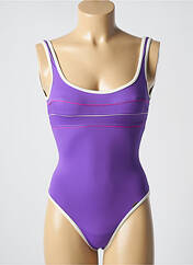 Maillot de bain 1 pièce violet LIVIA pour femme seconde vue