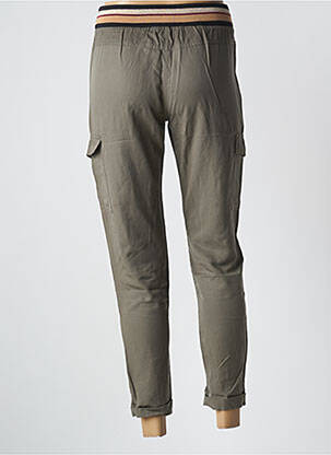 Pantalon cargo slim taille normale vert BANANA MOON femme
