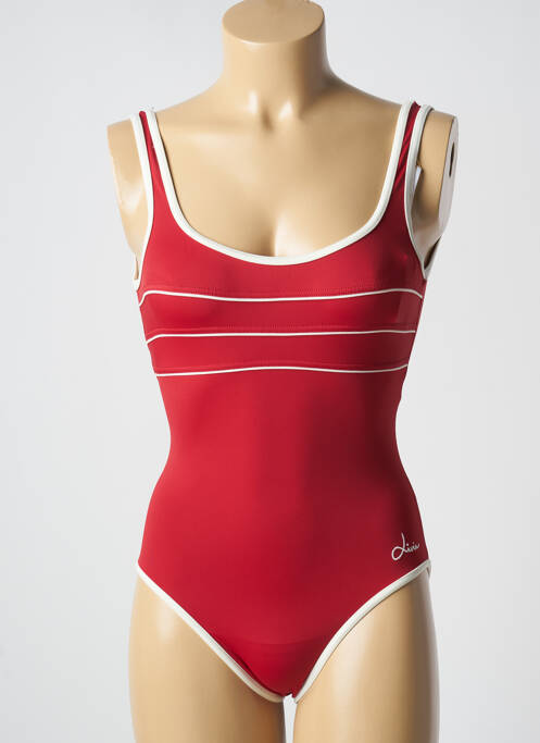 Maillot de bain 1 pièce rouge LIVIA pour femme