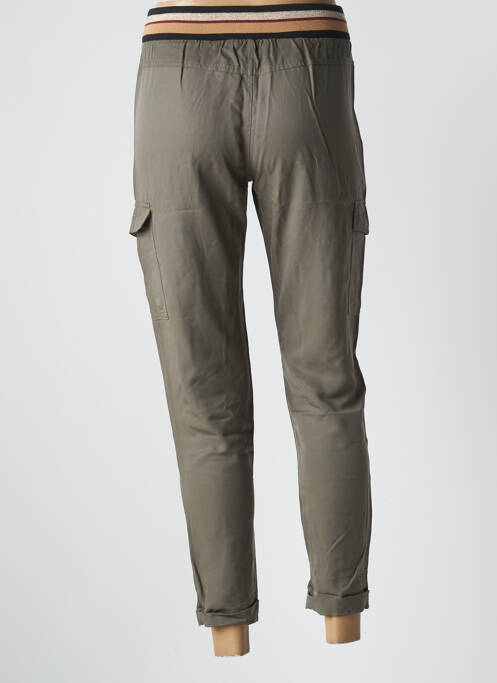 Pantalon cargo slim taille normale vert BANANA MOON femme
