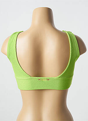 Haut de maillot de bain sans armature brassieres vert BANANA MOON femme
