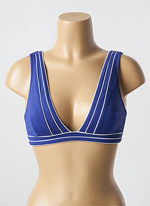 Haut de maillot de bain haut triangles haut triangles bleu LIVIA femme