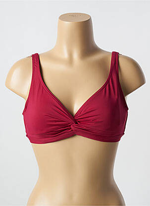 Haut de maillot de bain haut soutien-gorge emboitant haut soutien-gorge emboitant rouge LIVIA femme