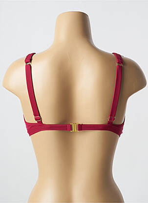 Haut de maillot de bain haut soutien-gorge emboitant haut soutien-gorge emboitant rouge LIVIA femme