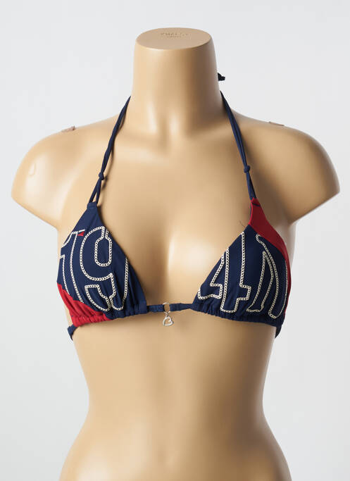 Haut de maillot de bain haut triangles haut triangles bleu BANANA MOON femme