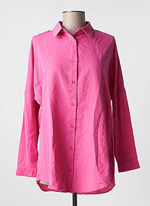 Tunique manches longues col chemisier rose BIG DART femme