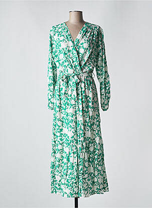 Robe longue vert CHRISTY pour femme