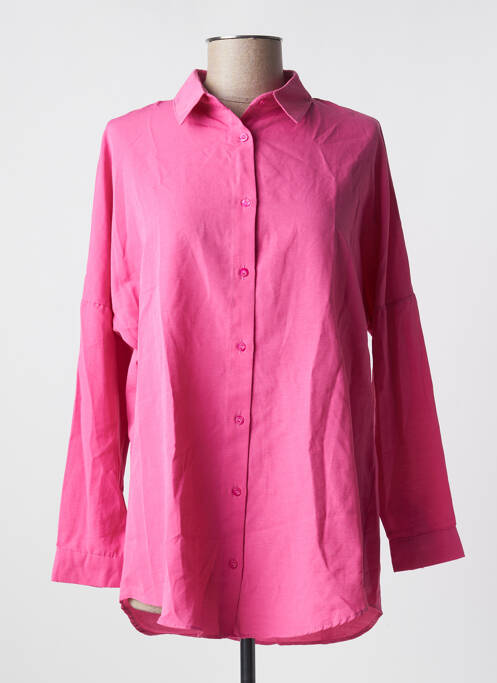 Tunique manches longues col chemisier rose BIG DART femme
