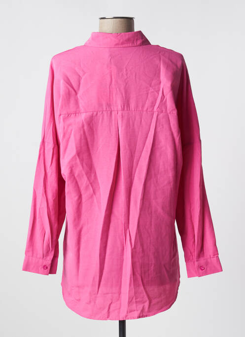 Tunique manches longues col chemisier rose BIG DART femme