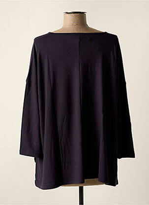 Top stretch manches longues bleu TEHANA femme