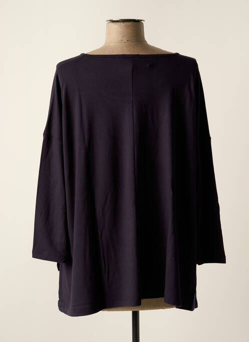 Top stretch manches longues bleu TEHANA femme