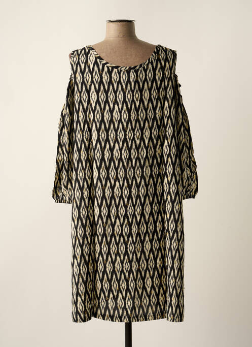 Robe mi-longue noir TEHANA pour femme