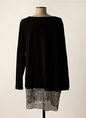 Tunique manches longues imprimé fantaisie noir TEHANA femme