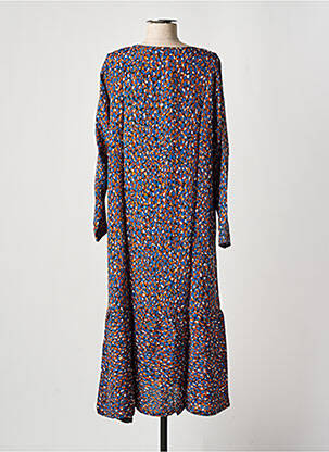 Robe longue manches longues manches longues bleu TEHANA femme