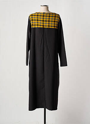 Robe longue manches longues manches longues jaune TEHANA femme