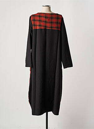 Robe longue manches longues manches longues orange TEHANA femme