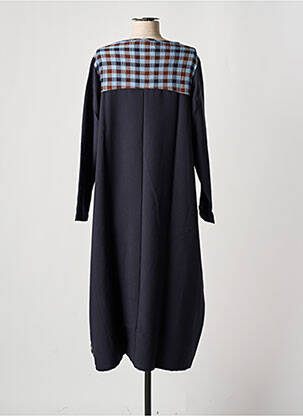 Robe longue manches longues manches longues bleu TEHANA femme