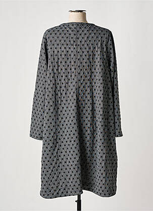 Robe mi-longue manches longues manches longues gris TEHANA femme