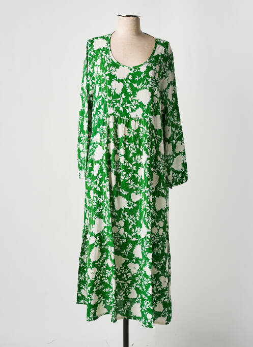 Robe longue vert TEHANA pour femme