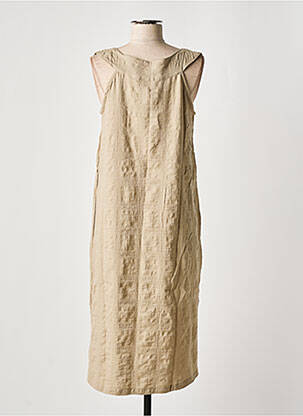 Robe mi-longue sans manche sans manche marron EFFET MER femme