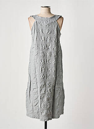 Robe mi-longue sans manche sans manche gris EFFET MER femme